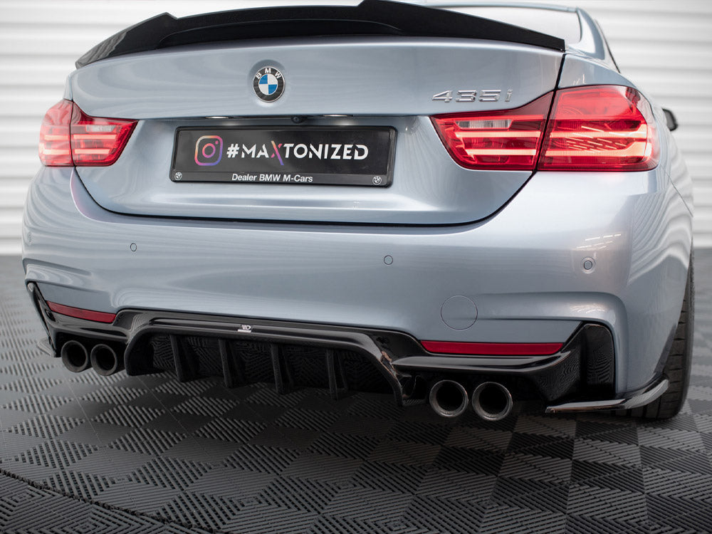 Rear Valance - BMW 4 Series (Coupe / Gran Coupe / Cabrio M-Pack F32 / F36 / F33 (Version with dual exhausts on both sides)
