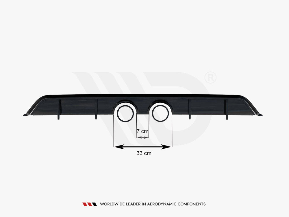 Rear Valance V.2 - Volkswagen Scirocco Mk3 (R32 Exhaust)