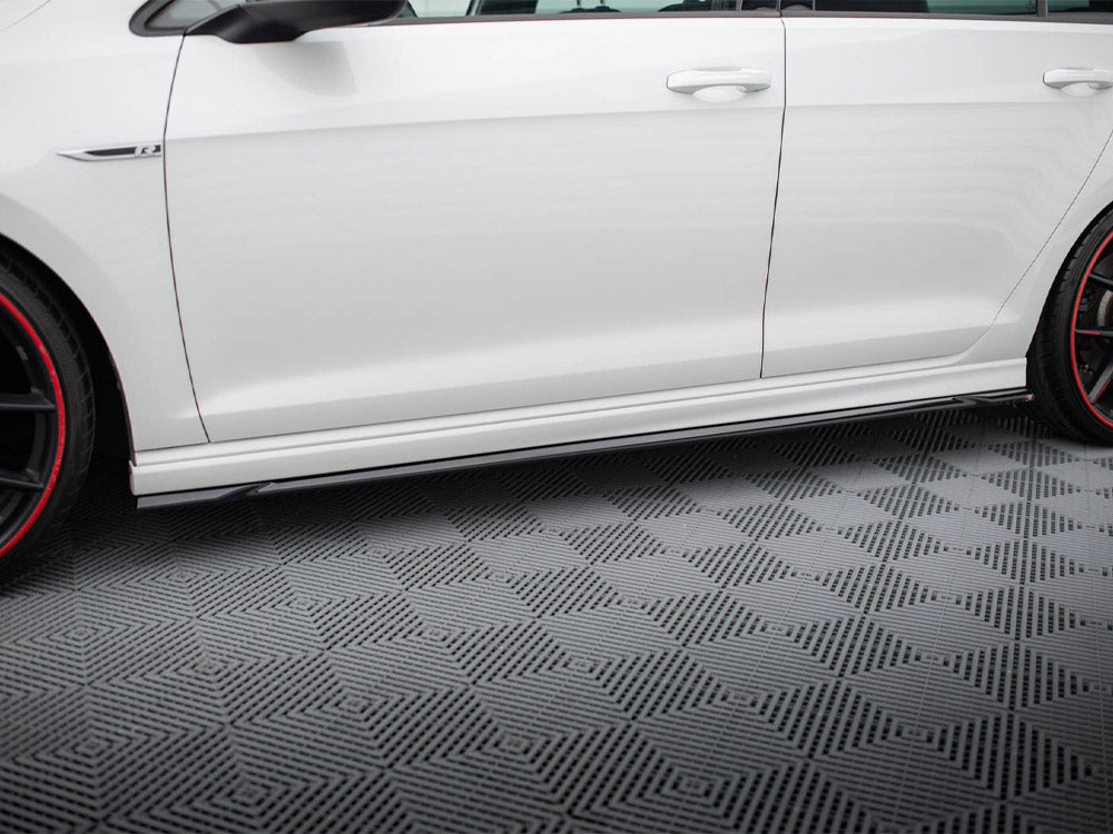 Side Skirts Diffusers V.4 - Volkswagen Golf R / R-Line Mk7