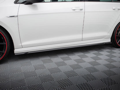 Side Skirts Diffusers V.4 - Volkswagen Golf R / R-Line Mk7