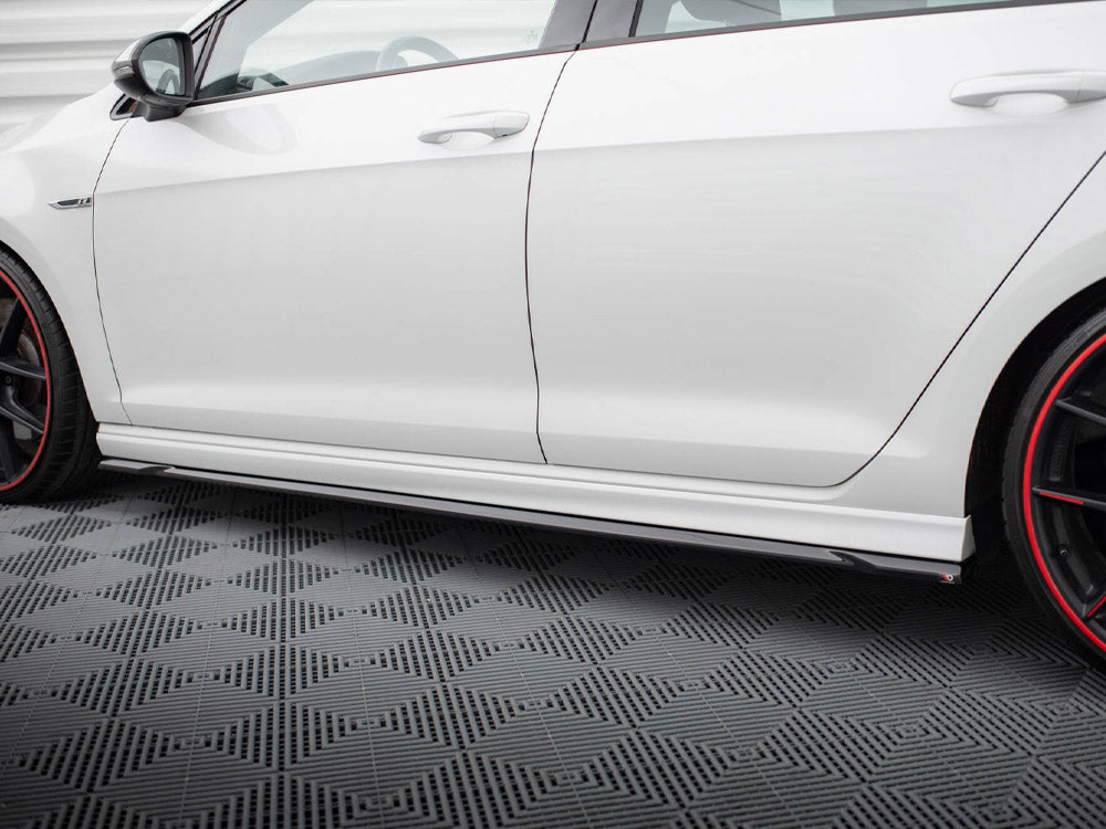 Side Skirts Diffusers V.4 - Volkswagen Golf R / R-Line Mk7