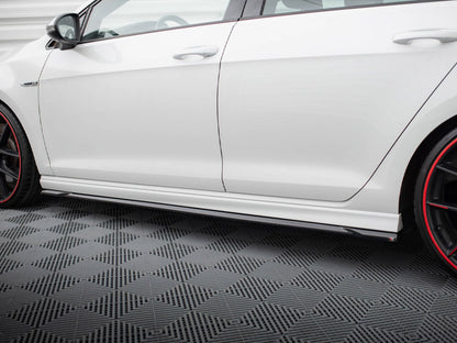 Side Skirts Diffusers V.4 - Volkswagen Golf R / R-Line Mk7