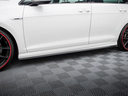 Side Skirts Diffusers V.3 - Volkswagen Golf R / R-Line Mk7