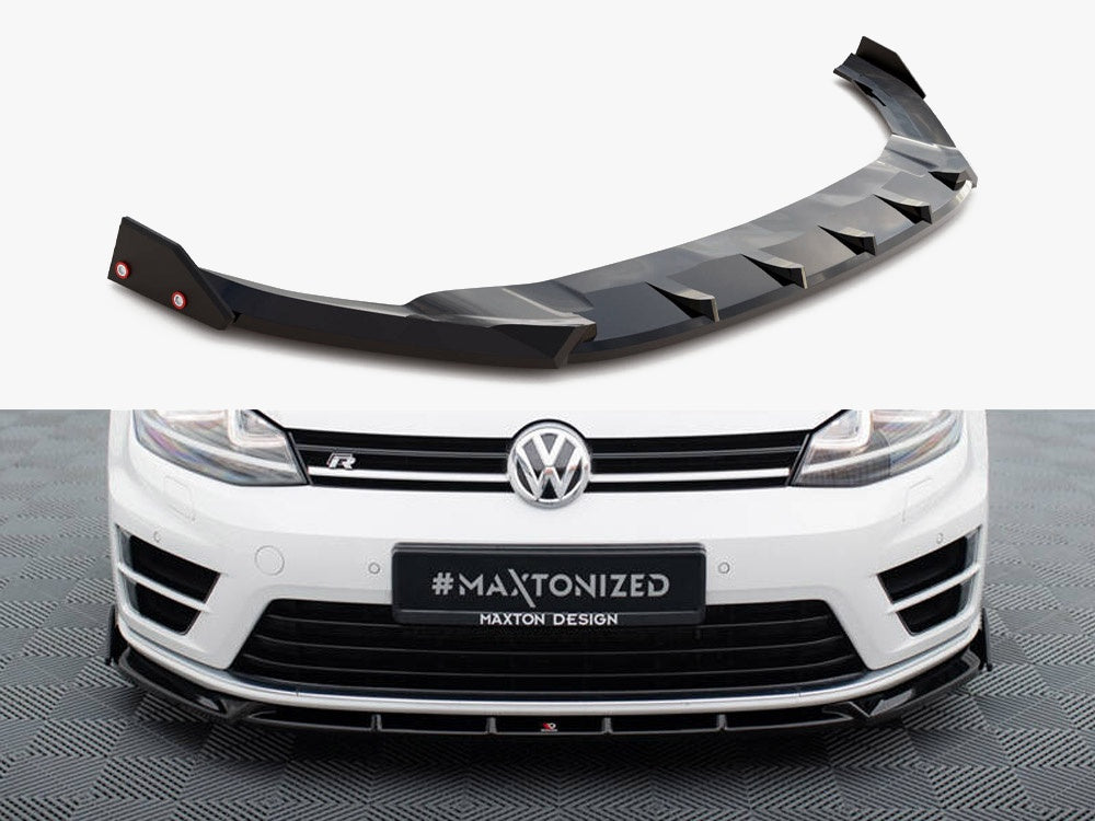 Front Splitter V.5 + Flaps - Volkswagen Golf R / R-Line Mk7