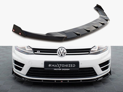 Front Splitter V.5 + Flaps - Volkswagen Golf R / R-Line Mk7