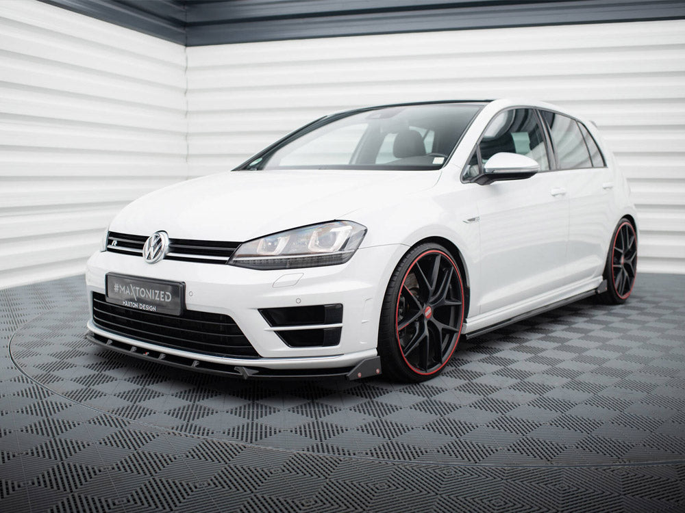Front Splitter V.5 + Flaps - Volkswagen Golf R / R-Line Mk7