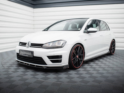 Front Splitter V.5 + Flaps - Volkswagen Golf R / R-Line Mk7
