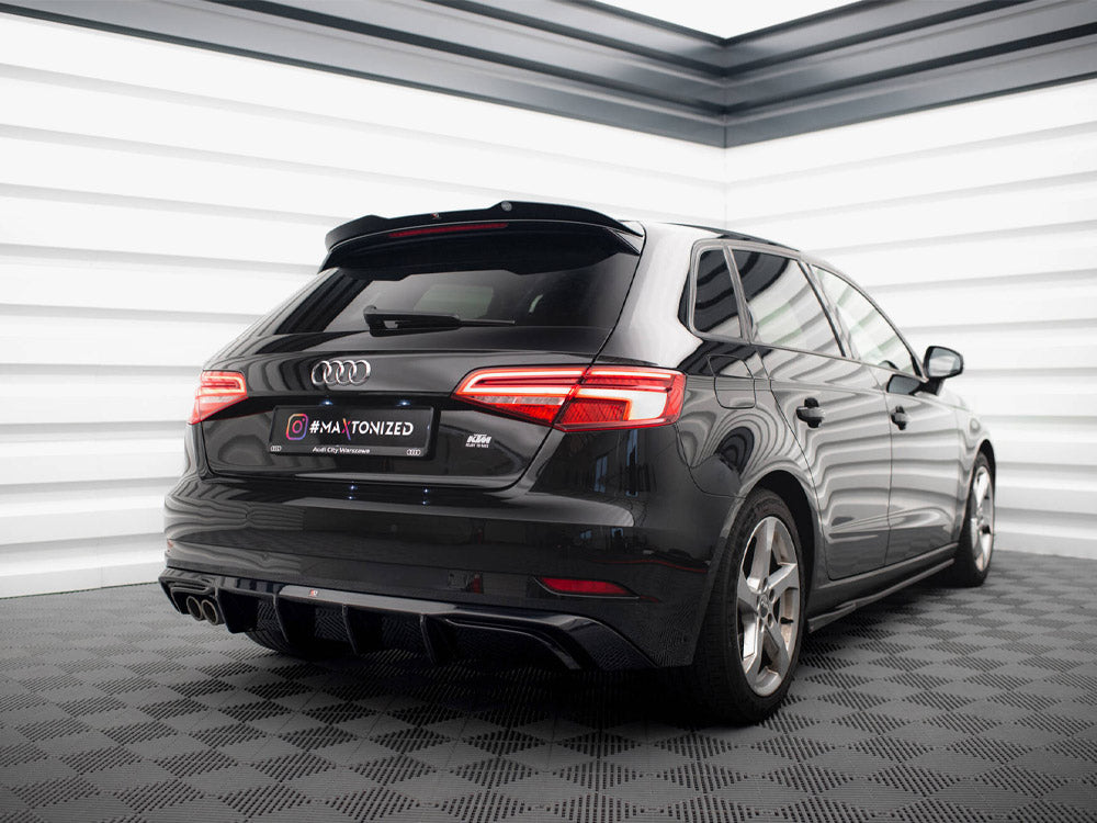 Rear Valance - Audi A3 Sportback 8V Facelift (Version with double exhaust tip)