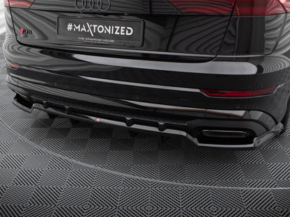 Rear Splitter (Vertical Bars) V.1 - Audi SQ8 / Q8 S Line Mk1 Facelift