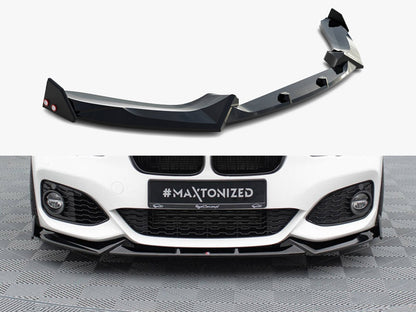 Front Splitter V.5 + Flaps - BMW 1 Series (M-Pack / M140i F20 Facelift)