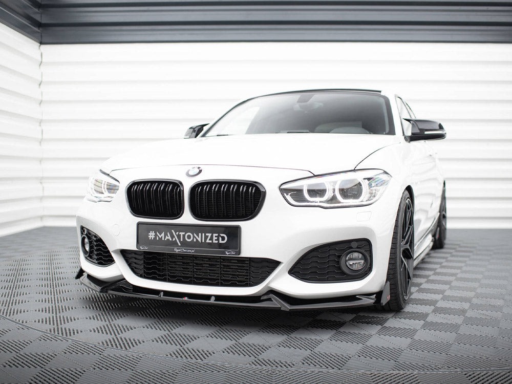Front Splitter V.5 + Flaps - BMW 1 Series (M-Pack / M140i F20 Facelift)
