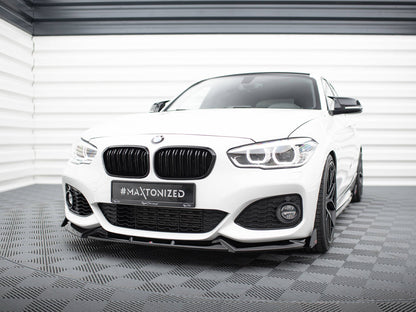 Front Splitter V.5 + Flaps - BMW 1 Series (M-Pack / M140i F20 Facelift)
