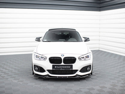 Front Splitter V.5 + Flaps - BMW 1 Series (M-Pack / M140i F20 Facelift)