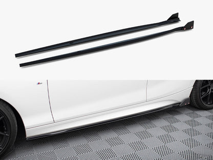 Side Skirts Diffusers V.4 + Flaps - BMW 1 Series (M-Pack / M140i F20 Facelift)