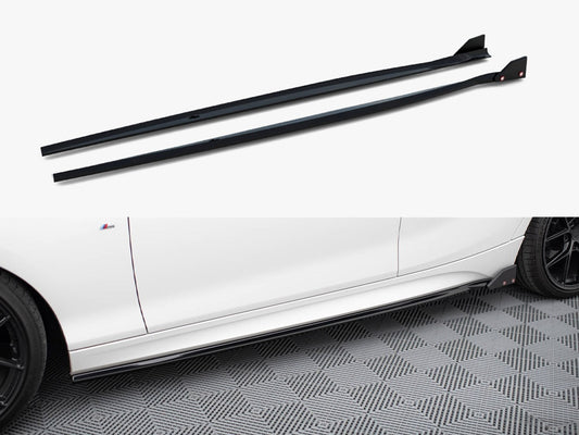 Side Skirts Diffusers V.4 + Flaps - BMW 1 Series (M-Pack / M140i F20 Facelift)