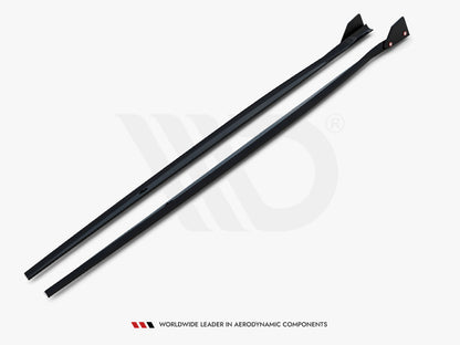 Side Skirts Diffusers V.4 + Flaps - BMW 1 Series (M-Pack / M140i F20 Facelift)