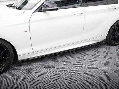 Side Skirts Diffusers V.4 + Flaps - BMW 1 Series (M-Pack / M140i F20 Facelift)