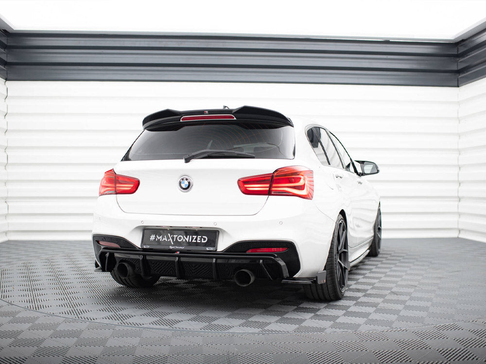 Rear Side Splitters V.5 + Flaps (For Rear Valance V.3) - BMW 1 Series (M-Pack / M140i F20 Facelift)