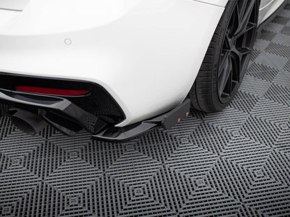 Rear Side Splitters V.5 + Flaps (For Rear Valance V.3) - BMW 1 Series (M-Pack / M140i F20 Facelift)