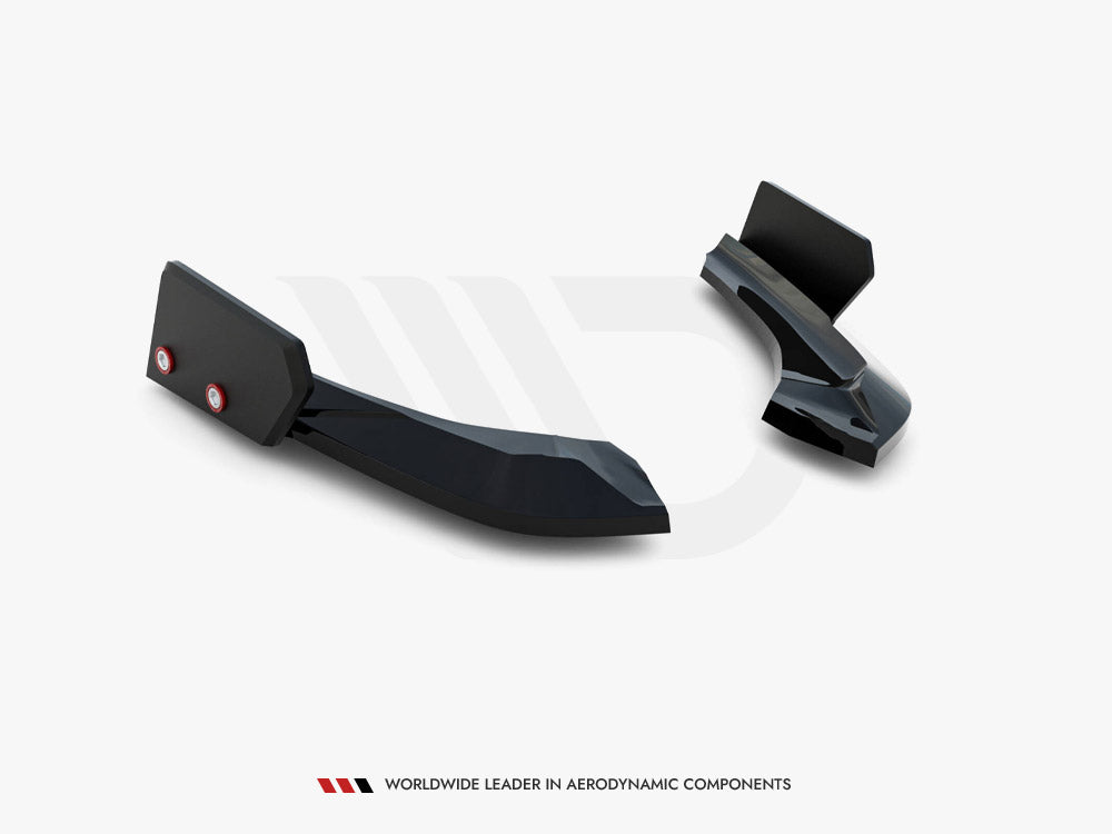 Rear Side Splitters V.5 + Flaps (For Rear Valance V.3) - BMW 1 Series (M-Pack / M140i F20 Facelift)