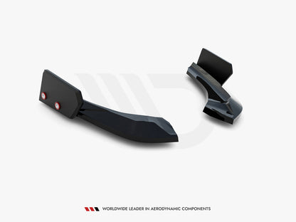 Rear Side Splitters V.5 + Flaps (For Rear Valance V.3) - BMW 1 Series (M-Pack / M140i F20 Facelift)