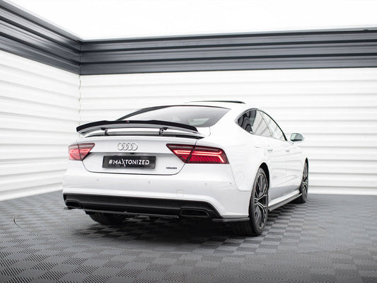 Central Rear Splitter (Vertical Bars) - Audi A7 S Line Facelift