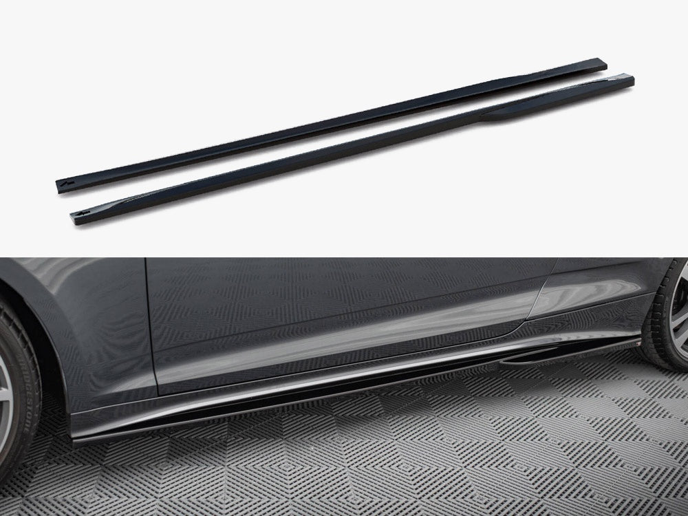Side Skirts Diffusers - Audi S5 Coupe / A5 S Line Coupe F5 Facelift