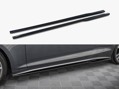 Side Skirts Diffusers - Audi S5 Coupe / A5 S Line Coupe F5 Facelift