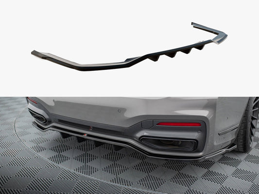 Rear Splitter (Vertical Bars) V2 - BMW 7 Series (M-Pack G11 / G12 Facelift)