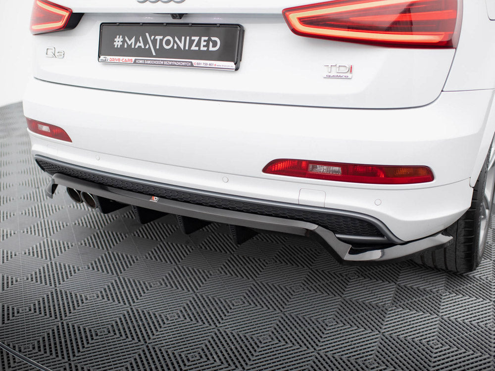 Rear Splitter (Vertical Bars) - Audi Q3 S Line 8U