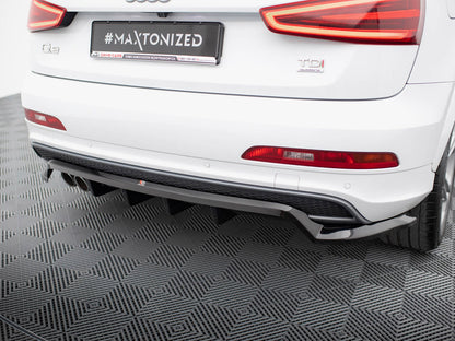 Rear Splitter (Vertical Bars) - Audi Q3 S Line 8U