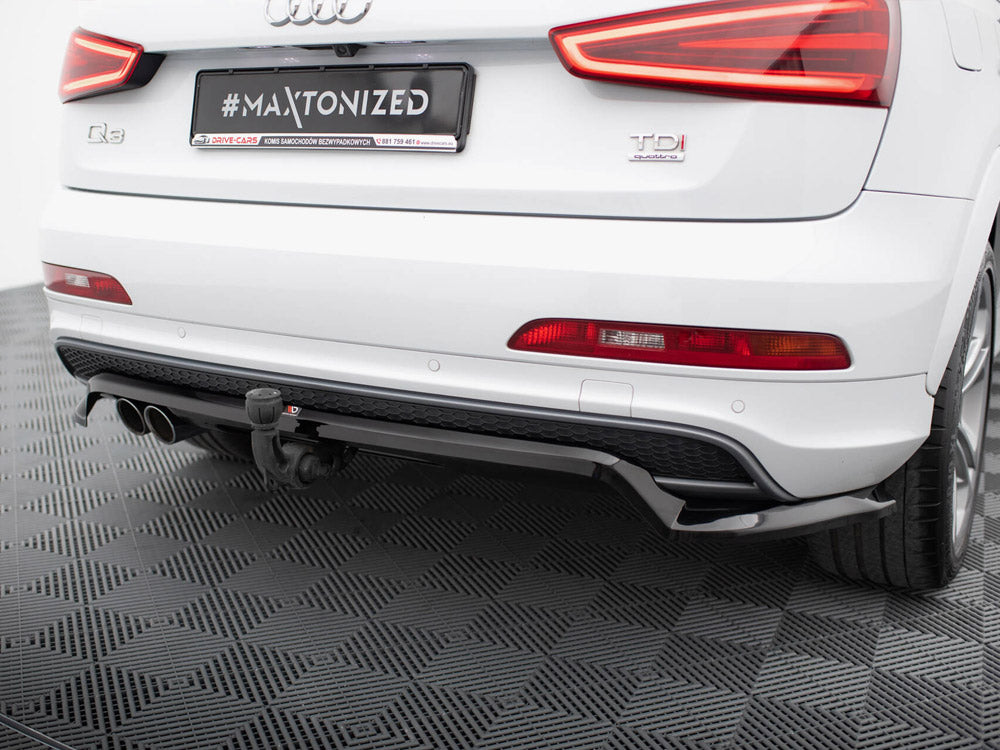 Rear Splitter (Vertical Bars) - Audi Q3 S Line 8U