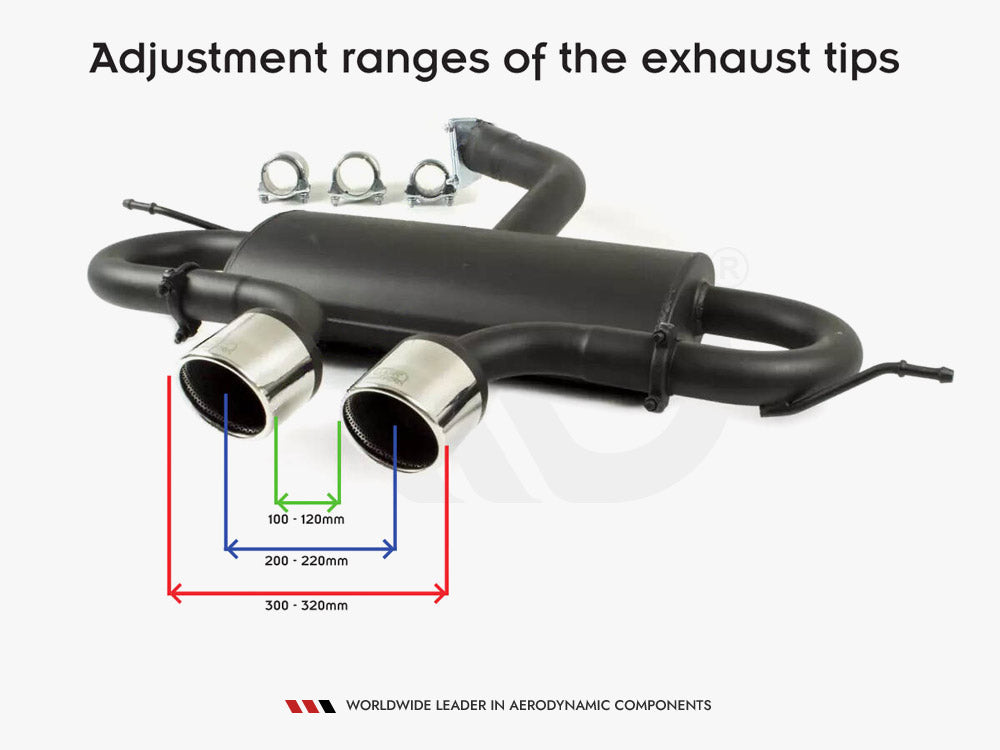 Exhaust Muffler - Volkswagen Golf Mk5 / Mk6 / Scirocco R