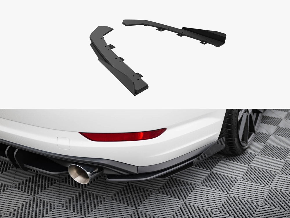 Street Pro Rear Side Splitters + Flaps - Volkswagen Jetta GLI Mk7