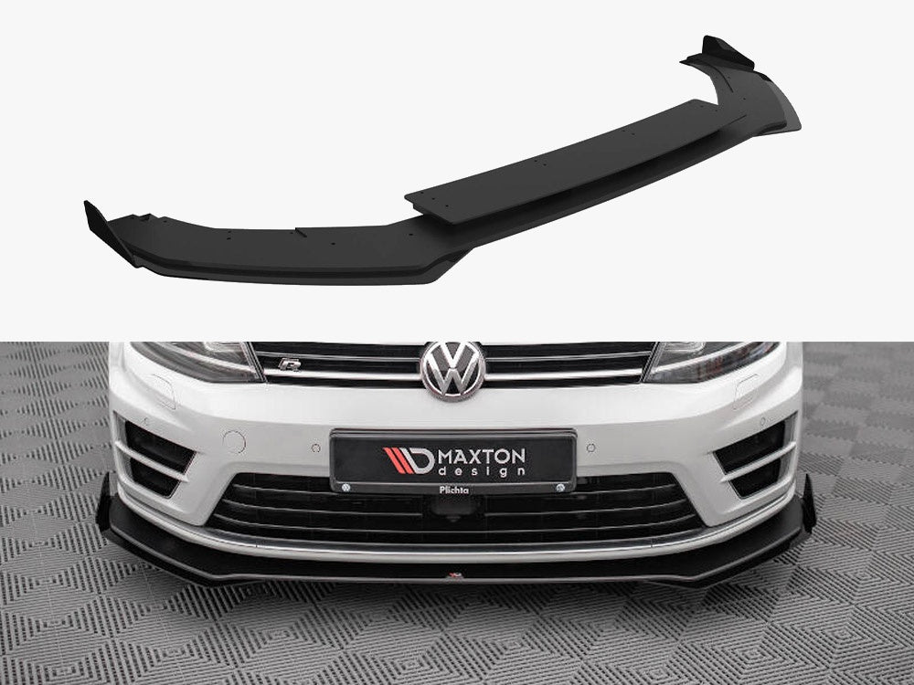Street PRO Front Splitter V.1 + Flaps - Volkswagen Golf R Mk7