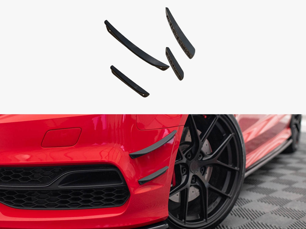 Front Bumper Wings (Canards) - Audi S3 / A3 S Line 8V Sedan / Cabrio