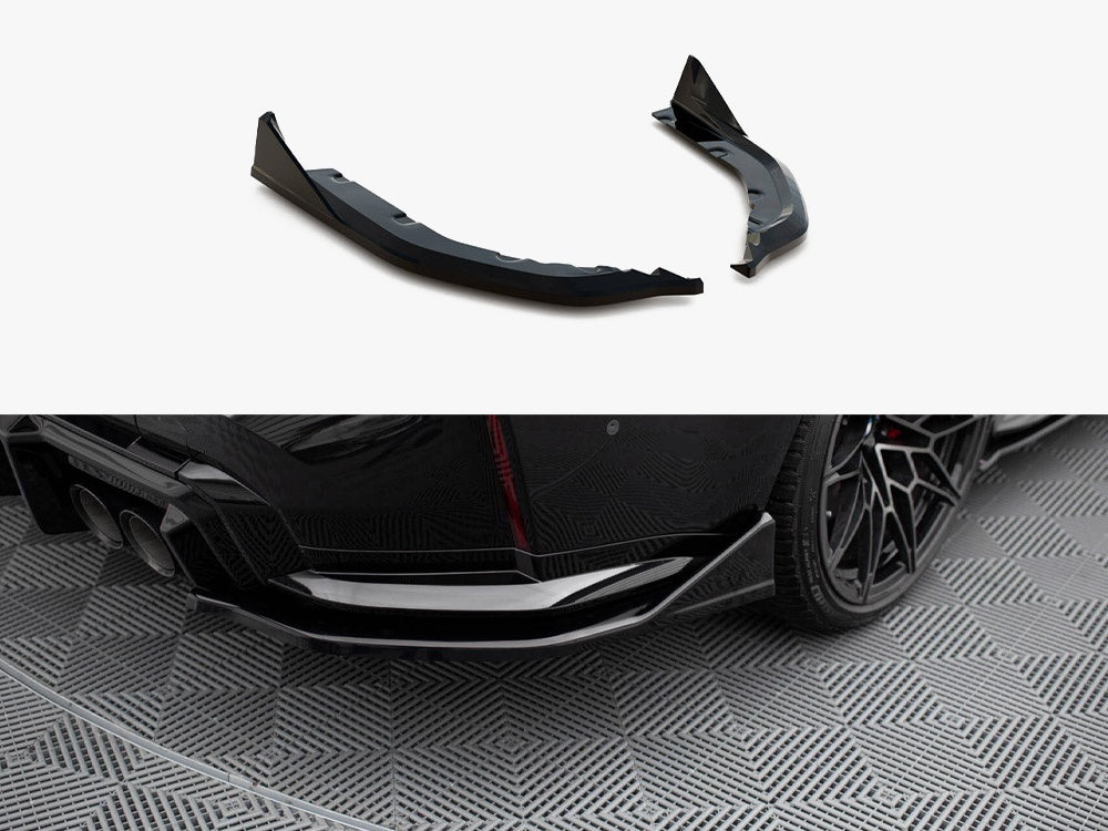 Rear Side Splitters V.6 CSL Look (For Rear Valance V1) - BMW M3 G80