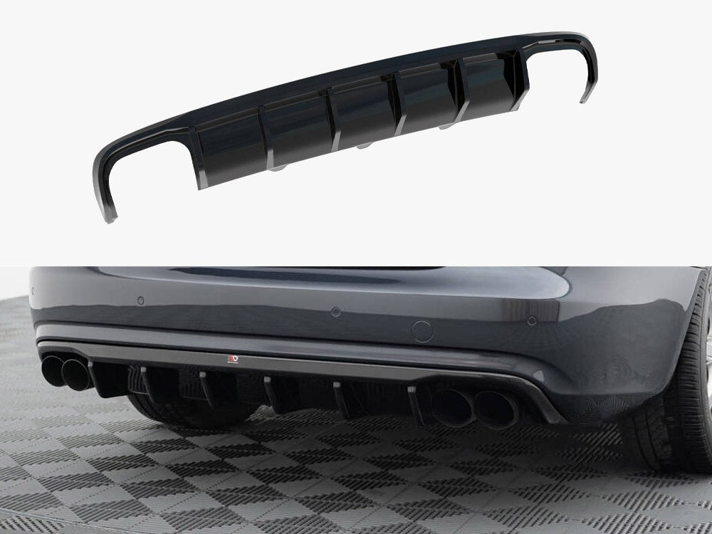 Rear Valance - Audi A4 B8 Facelift (Version with dual exhausts on both sides)