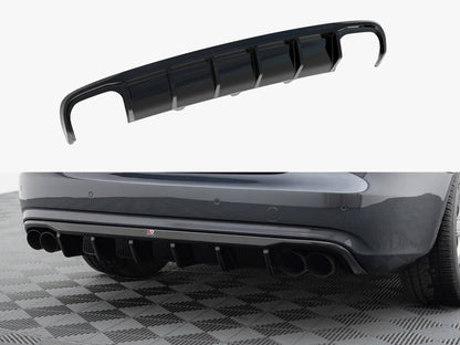 Rear Valance - Audi A4 B8 Facelift (Version with dual exhausts on both sides)