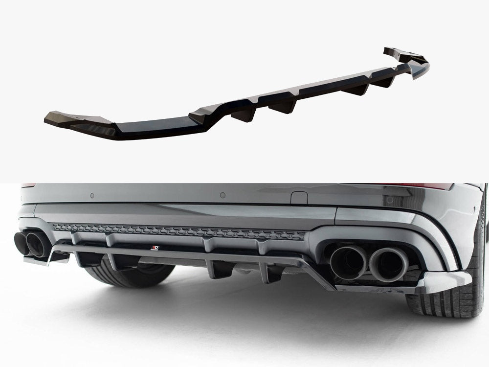Rear Splitter (Vertical Bars) V.2 - Audi SQ8 / Q8 S Line Mk1 Facelift