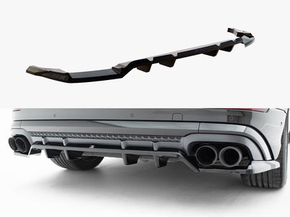 Rear Splitter (Vertical Bars) V.2 - Audi SQ8 / Q8 S Line Mk1 Facelift