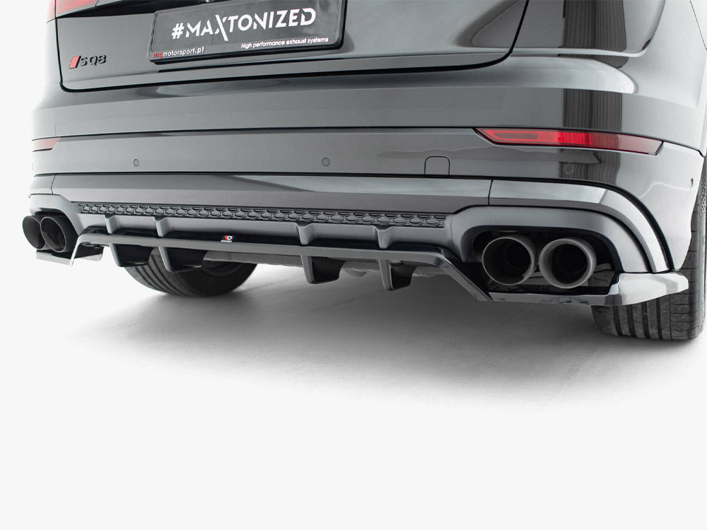 Rear Splitter (Vertical Bars) V.2 - Audi SQ8 / Q8 S Line Mk1 Facelift
