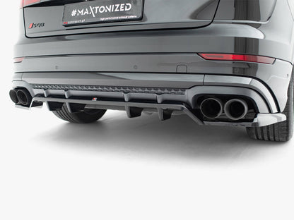 Rear Splitter (Vertical Bars) V.2 - Audi SQ8 / Q8 S Line Mk1 Facelift