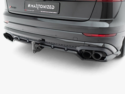 Rear Splitter (Vertical Bars) V.2 - Audi SQ8 / Q8 S Line Mk1 Facelift