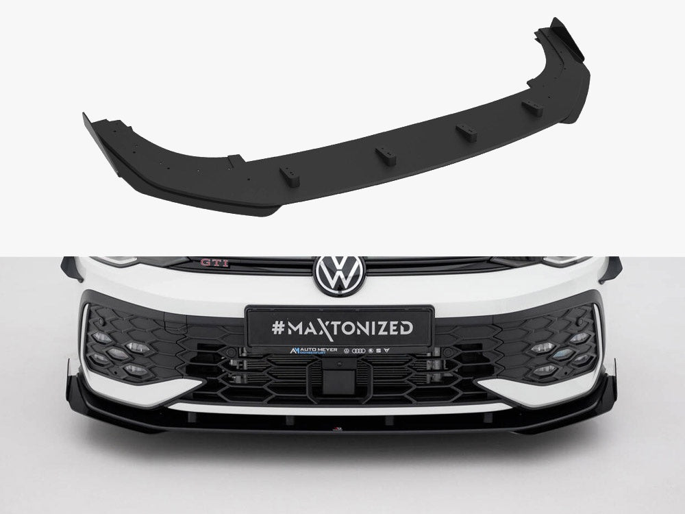 Street PRO Front Splitter + Flaps - Volkswagen Golf GTI / GTE / R-Line Mk8 Facelift