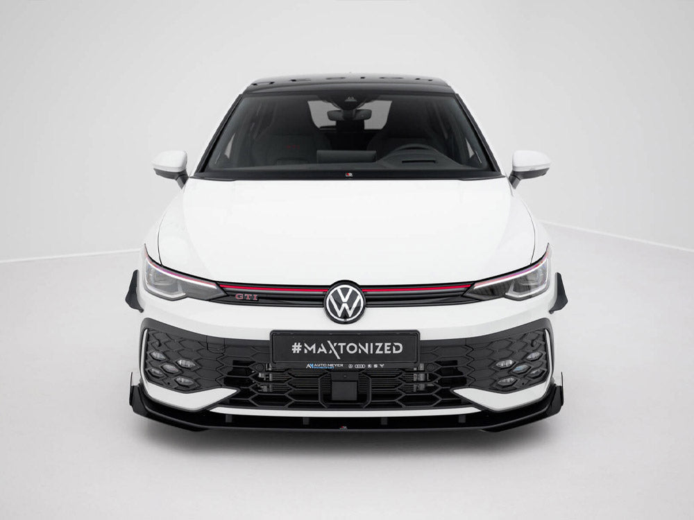 Street PRO Front Splitter + Flaps - Volkswagen Golf GTI / GTE / R-Line Mk8 Facelift
