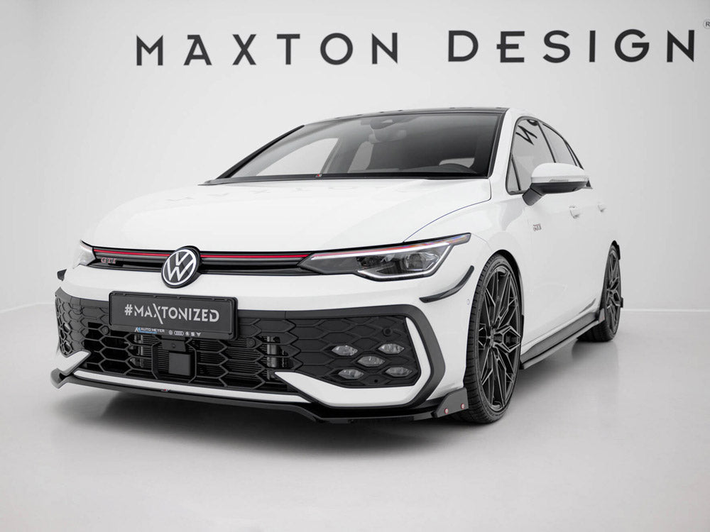 Front Splitter V.3 + Flaps - Volkswagen Golf GTI / GTE / R-Line Mk8 Facelift