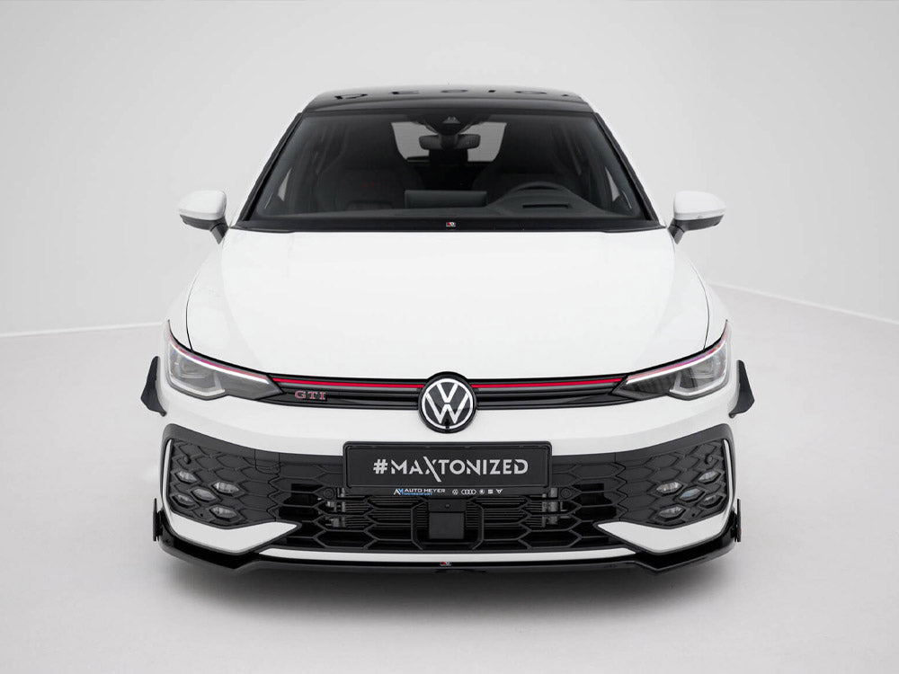 Front Splitter V.3 + Flaps - Volkswagen Golf GTI / GTE / R-Line Mk8 Facelift