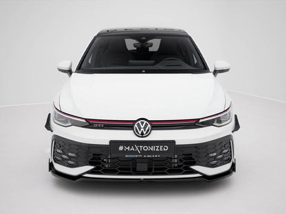 Front Splitter V.3 + Flaps - Volkswagen Golf GTI / GTE / R-Line Mk8 Facelift