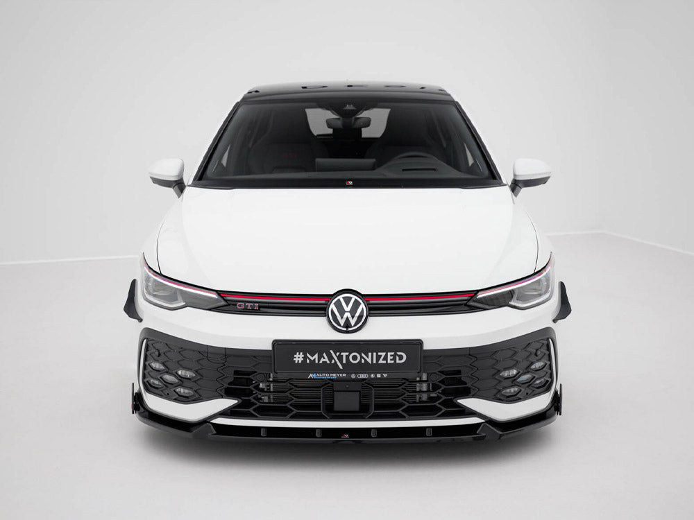 Front Splitter V.2 + Flaps - Volkswagen Golf GTI / GTE / R-Line Mk8 Facelift